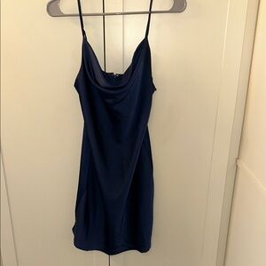 Urban Outfitters Navy Blue Slip Dress